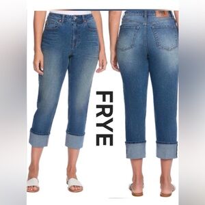 Frye Amari Wash Women's High-Rise Cuffed Or Uncuffed jeans Size 8/ 29 new